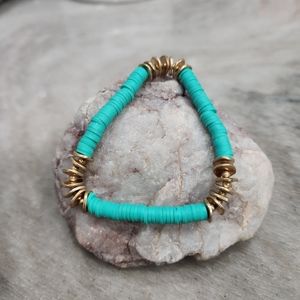 Turquoise Tranquility Gold-Accented Bracelet